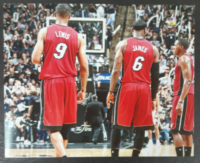 (2) Chris Bosh Dwyane Wade LeBron James Rashard Lewis Miami Heat 8x10 Photo  Lot