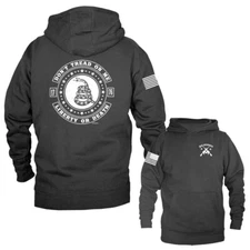 Don't Tread on Me US Flag American Pride Military Patriotic Hoodie