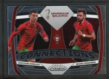 2022 CRISTIANO RONALDO BRUNO FERNANDES PANINI PRIZM FIFA WORLD CUP QATAR 2022