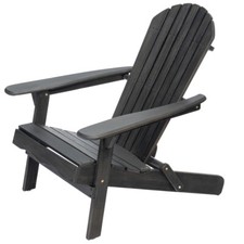 Wooden Adirondack Rocking Chair - Weather-Resistant Patio Chair for Garden