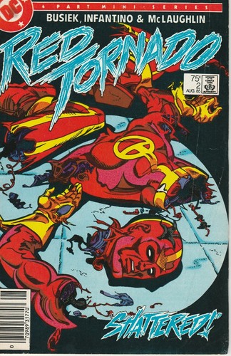 RED TORNADO: BUSIEK, INFANTINO & MCLAUGLIN #2 AUG 1985-DC COMMICS-SHATTERED! - Picture 5 of 6