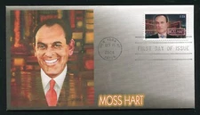 3882 Moss Hart Fleetwood First Day Cover 2004