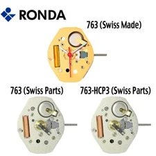 Harley Ronda 763 Quartz Watch Movement, 3 Hands (Swiss Parts & Swiss Made) - NEW