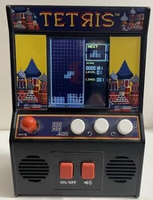 Tetris Hand Held Mini Arcade Electronic Game with Sound Tested and Works