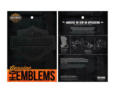 Harley Davidson Blank " Studded " Bar  Shield Microfiber Emblem / Patch