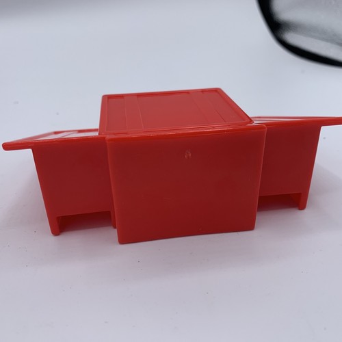 Red House Roof Dormer Stickers White Chimney Slant Roof Lincoln Logs Big L Ranch - Picture 7 of 8