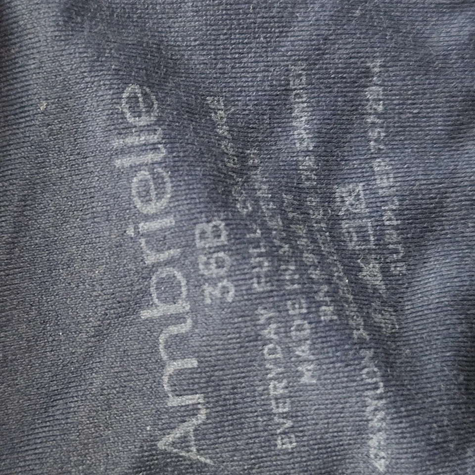 Ambrielle Women Bra 36B Blue Heather Everyday Full Coverage T Shirt Underwire - Image 3 of 4