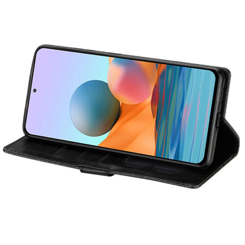 For Xiaomi Redmi Note 11s 10s 9s 8 Pro Glitter Wallet Case Card Zip Flip Cover - Picture 9 of 18
