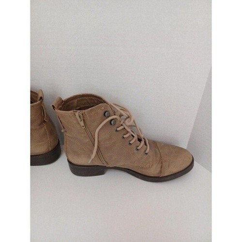 Madden Girl Beige Side Zip Ankle Booties Women's 7 M (SW47) - Picture 5 of 8