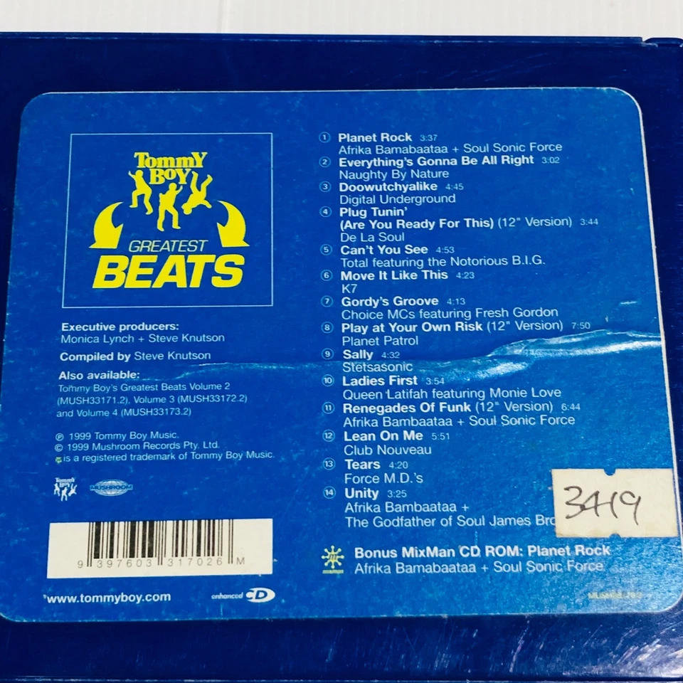 Tommy Boy Greatest Beats 1981-1996 CD Volume 1 2 3 - Image 2 of 4