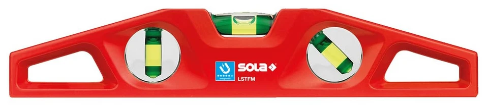 SOLA LSTFM Aluminum Die-Cast Magnetic Torpedo Level with 3 60% Magnified Vial... - Image 2 of 4