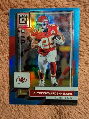 2022 Panini Donruss Optic - Clyde Edwards-Helaire #95 Aqua Prizm 52/299