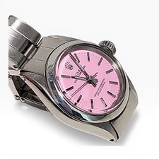Rolex Oyster Perpetual Ladies 26 mm Steel Candy Pink Dial Watch 6618 Circa 1963 13
