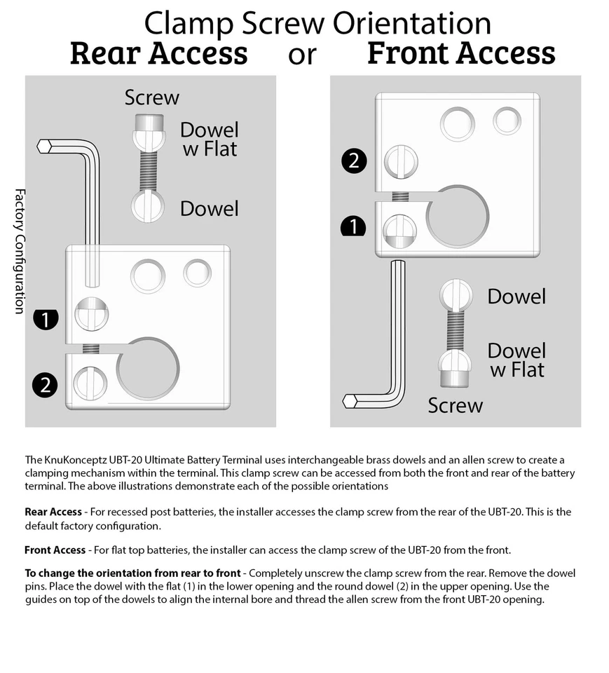 Ultimate Battery Terminal v2 Pair- Positive and Negative with OEM Top Post Ad... - Image 4 of 4