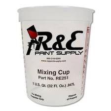 R & E Paint Supply RE 251, Quart Mixing Cups