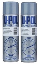 2 x Isopon 500ml U-Pol Powercan Etch Primer Spray Paint Anti Corrosive Primer