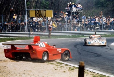 Carlo Facetti Martino Finotto Jolly Club Osella PA3 BMW spins off - Old Photo