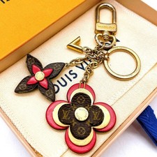 Louis Vuitton Monogram Porte Cles Blooming Flower Key Ring Bag Charm Without Box