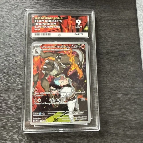 Pokemon TCG 2025 Destined Rivals Team Rockets Houndoom Illustration Rare ACE 9