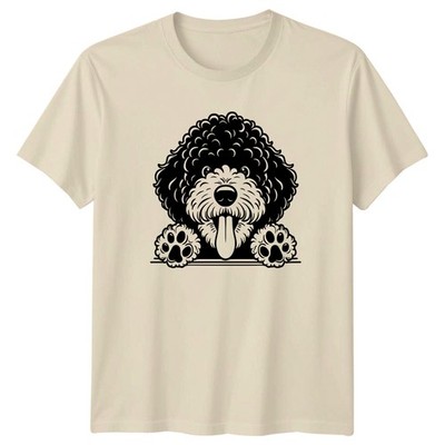 Curly Dog Paws Puppy Dogs Animals Mens T-Shirt Womens Tee Graphic Unisex Top