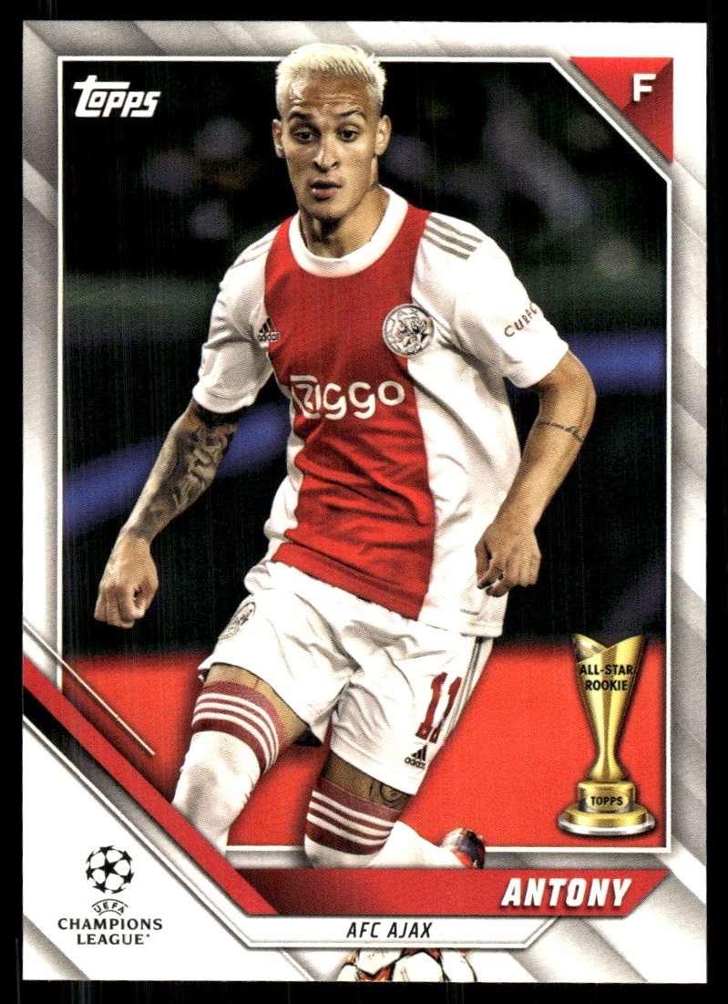 Antony 2021-22 Topps UEFA Champions League #82 Ajax AutographDen