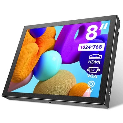 Eyoyo 8 Zoll Kleine Mini Monitor 1024x768 LCD Bildschirm HDMI/VGA/AV PC Display