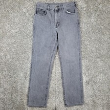 Vintage Lee Riders Jeans Mens 32x32 Fit 30x30 Gray Denim Union Made In USA 80s