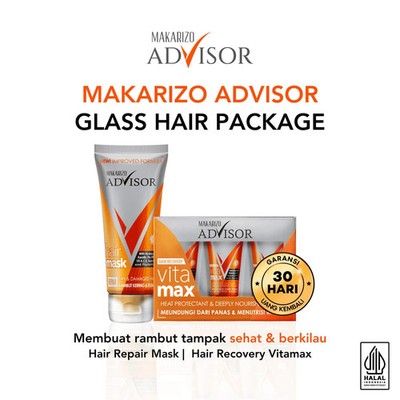 Makarizo Advisor Hair Recovery Vitamax 8mLx3 + Hair Repair Mask 45mL