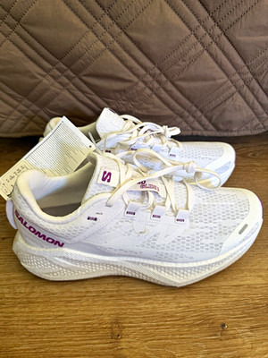 Salomon Aero Glide 3 Men's Low Top Lace Up Running Sneaker White Purple
