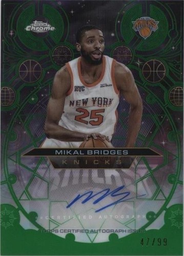2025 Topps Basketball Mikal Bridges Swish Stitch Game Used Jersey