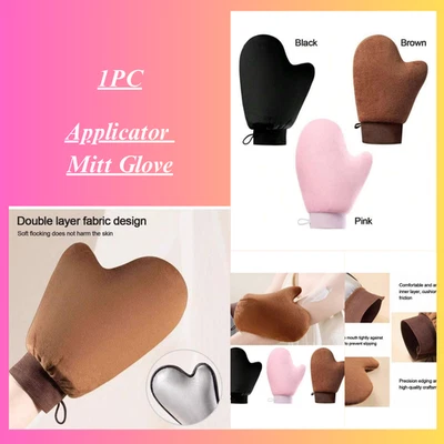Reusable Self Tanning Applicator Mitt Glove Soft Easily Washable