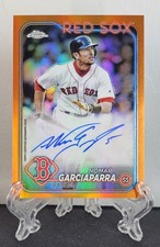 Nomar Garciaparra 2024 Topps Chrome Legends ORANGE REFRACTOR On-Card AUTO 16/25 