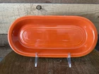 Vintage Fiestaware Celery Utility Tray - 10.5" x 4.5" - Red Orange