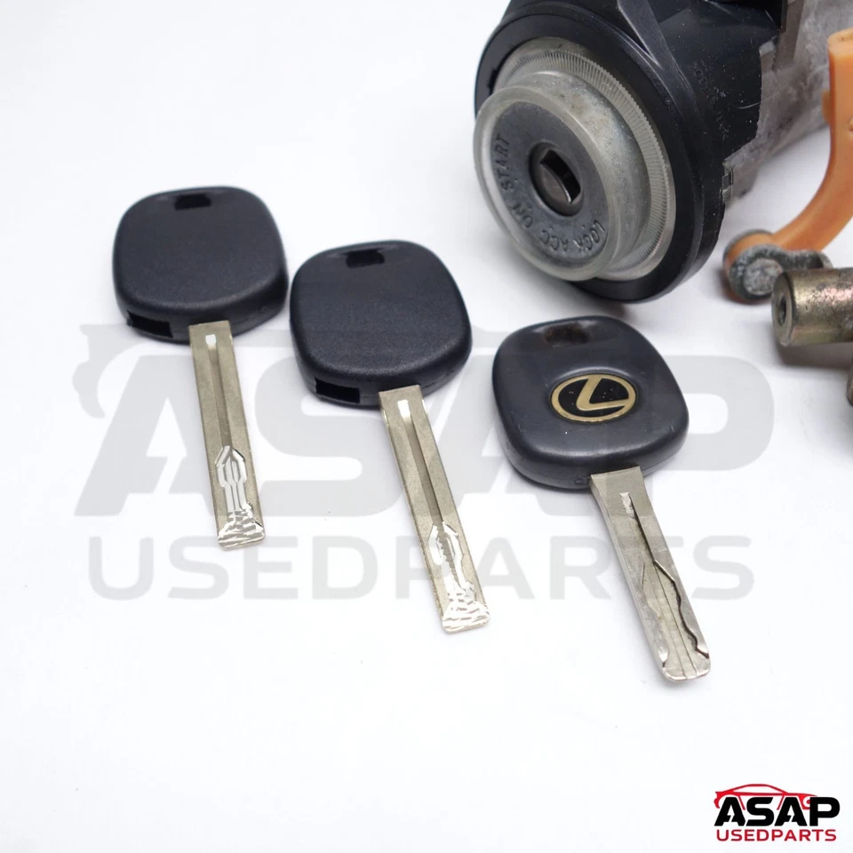 🐔 INTERRUPTOR DE ENCENDIDO + JUEGO DE CILINDROS DE CERRADURA DE PUERTA + 3 LLAVES LEXUS RX300 1999-2003 🐔 Foto 3 de 4
