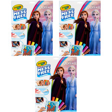 Crayola Frozen Color Wonder Coloring Set 23 Piece Pack of 3 Mess Free Markers
