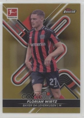 2021-22 Topps Finest Bundesliga Gold Refractor 6/50 Florian Wirtz #108 0f67