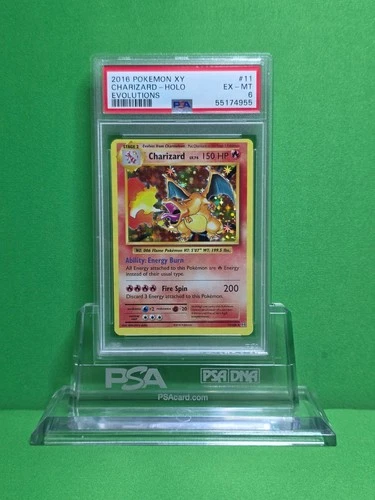 POKEMON 2016 EVOLUTIONS CHARIZARD HOLO 11 PSA 6