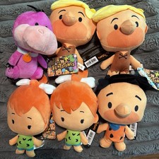 Lot of 6 Flintstones WB 8-10 Plush - New with Tags. Great Condition