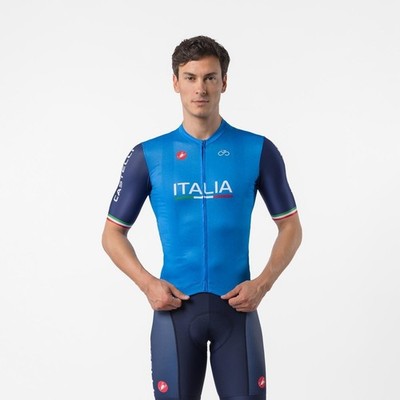 CASTELLI COMPETIZIONE 4 - RADTRIKOT ITALIENISCHE NATIONALMANNSCHAFT BLAU -...