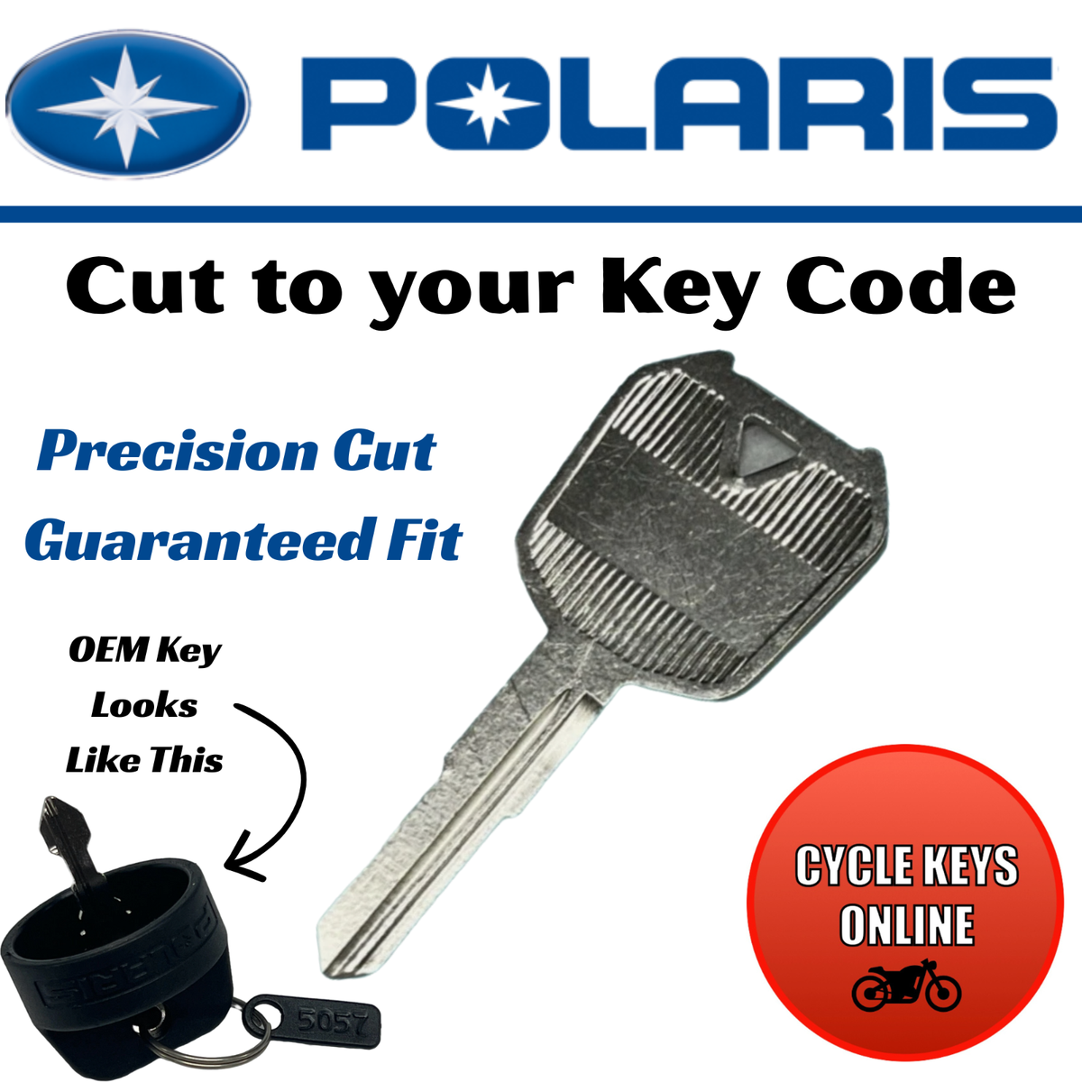 Polaris Ranger RZR General Sportsman Keys Cut to Code 5000 series