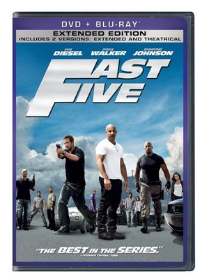 Fast Five (Two-Disc DVD/Blu-ray Combo in DVD Packaging) NEW!