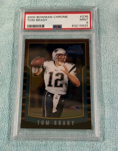 2000  Tom Brady Bowman Chrome #236 - PSA 9 Rookie RC - CENTERED
