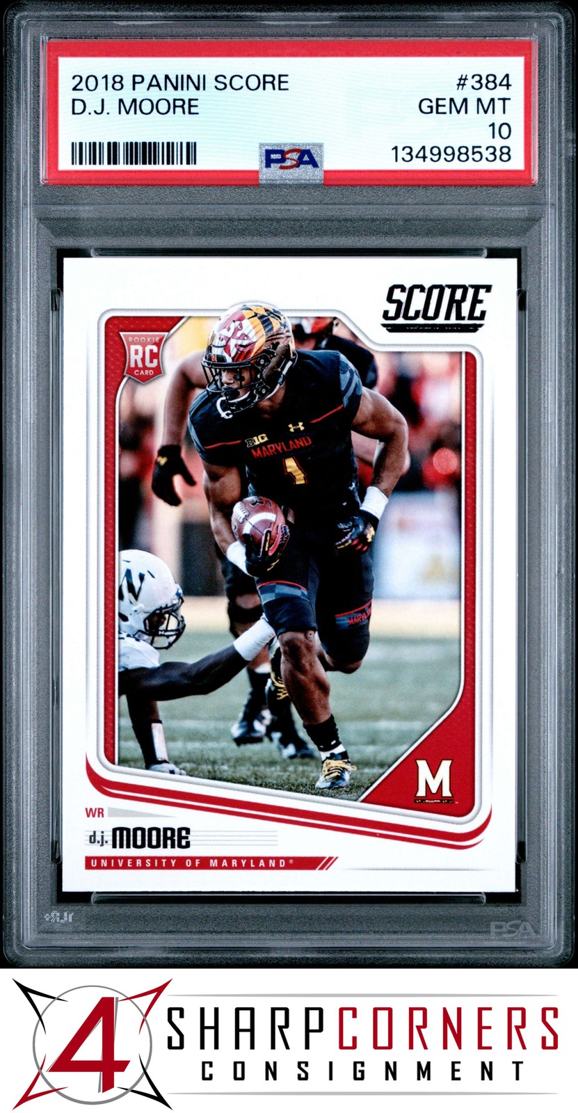 DJ Moore Panini Score #384 Base