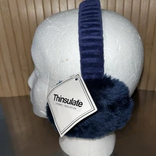 Thinsulate Hard to Find Navy Blue Earmuffs Ear Warmers One Size Fits Most NWT
