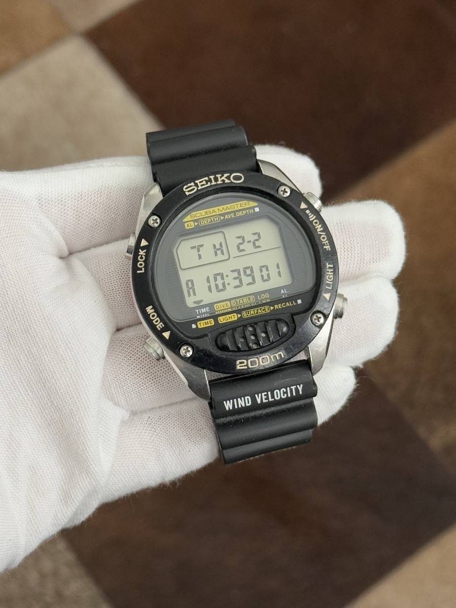 Rare Vintage Seiko Scuba Master M705-5A00 Men's Digital