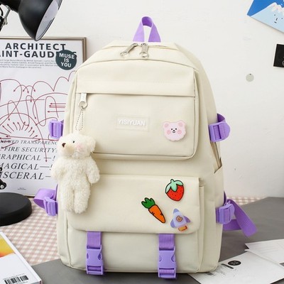 5Pcs Girl School Bag Set Backpack Student Bookbag Waterproof 