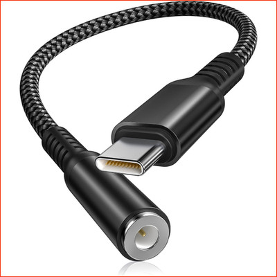 USB C Kopfhörer Adapter 3,5mm Klinke Audio Aux Converter für iPad und Samsung
