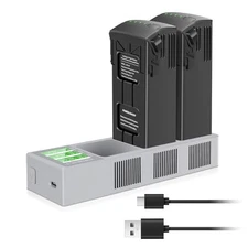 [2 Pack] 5000mAh Intelligent Flight Battery & 1 LCD Charging Hub for DJI Mavic 3