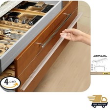 4pcs Cabinet Door Protector, Plastic Edge Protector Trash Drawer Protector Ed...