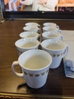 Vintage Pyrex Corelle Butterfly Gold Coffee 1970’s Mugs Set of 9